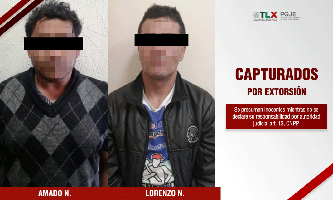 Capturan a dos imputados por extorsión