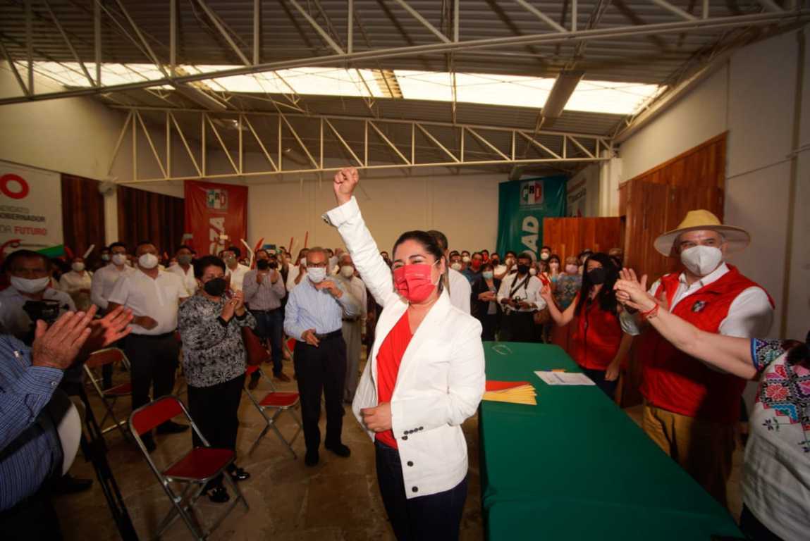 Se registra Anabel Alvarado como candidata  del PRI a la presidencia municipal de Tlaxcala