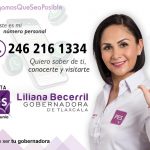 Liliana Becerril Rojas ofrece línea telefónica directa y WhatsApp a Tlaxcaltecas