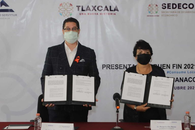 SEDECO, plazas comerciales y la Canaco-Servytur anuncian el Buen Fin 2021 en Tlaxcala