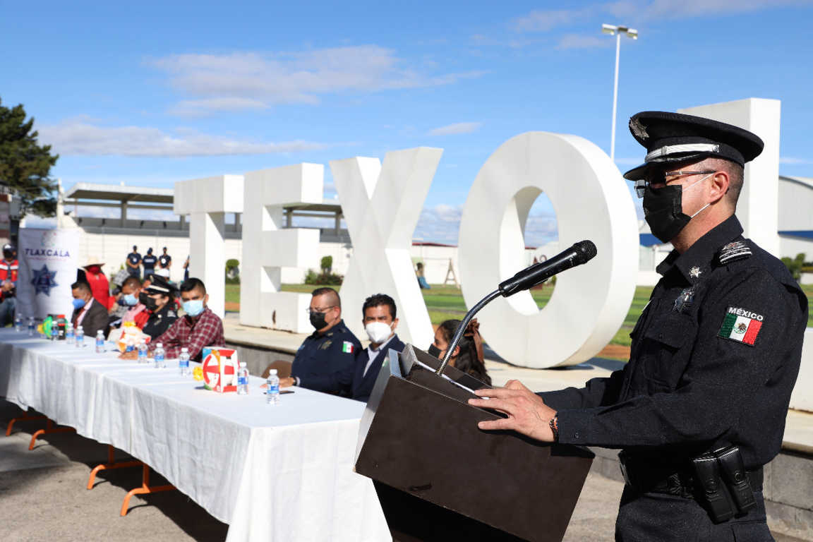 Realiza Policía Estatal de Tlaxcala  jornada de prevención del delito en Texóloc