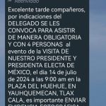 Obligaron a beneficiarios de programas del bienestar a acudir a visita de López Obrador